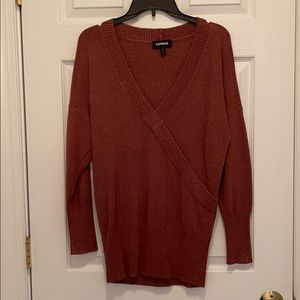 Express Dusty Rose Oversized Sweater